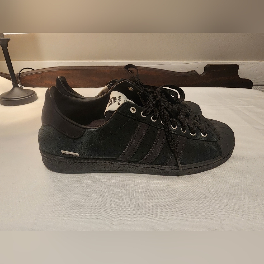 adidas Men's Black Sneakers with Dark Accents
